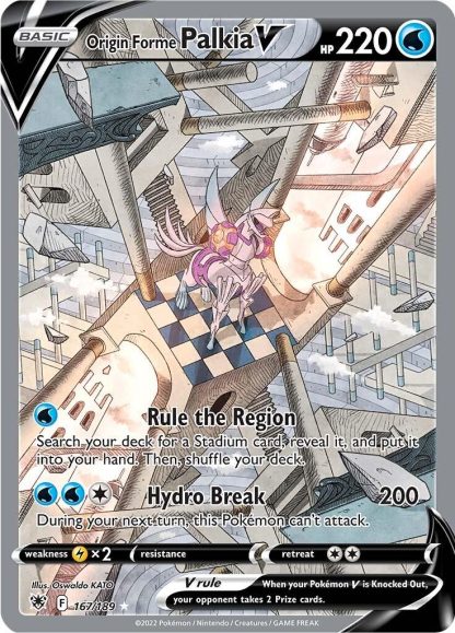 Origin Forme Palkia V #167 [Alternate Full Art]
