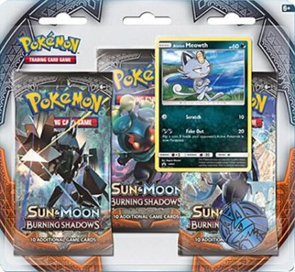 Pokémon TCG: Sun & Moon — Burning Shadows 3 Pack Blister [Alolan Meowth]